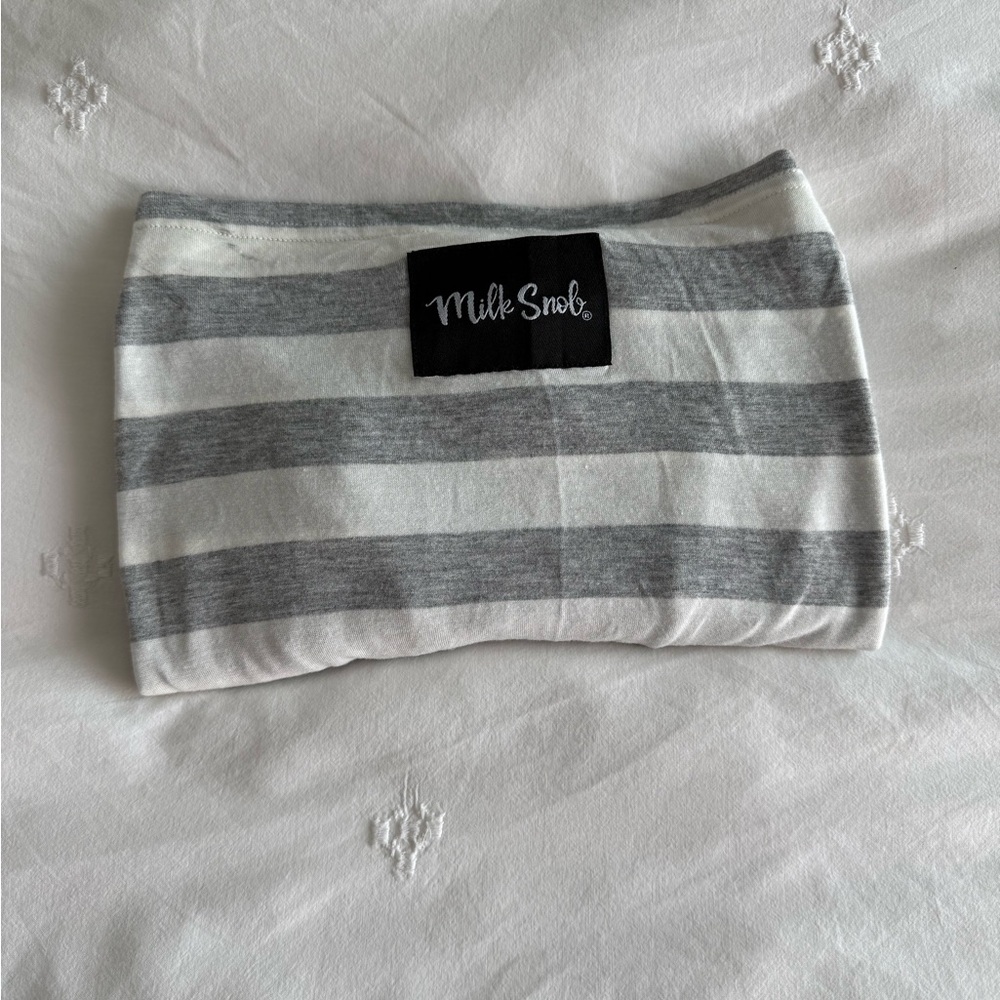 Gray and White Striped Kids Accessory